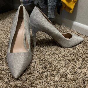 Sparkly Silver INC Heels
